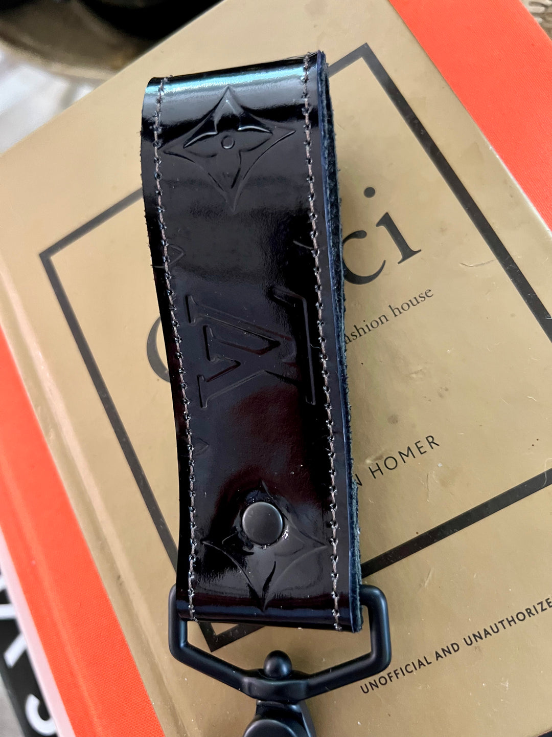 Black Louis Vuitton Keychain