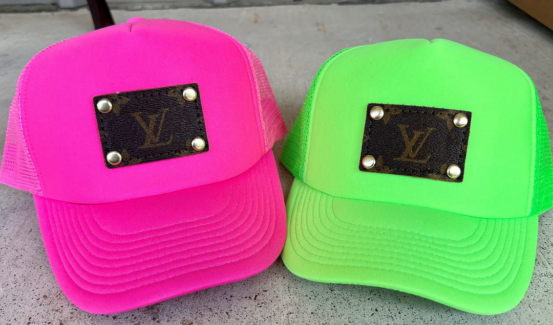 Upcycled Neon Trucker Cap