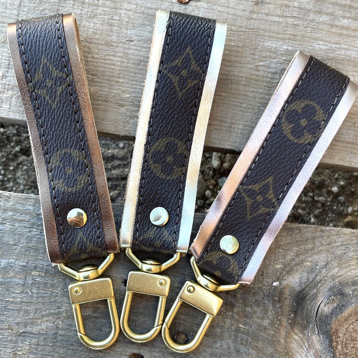 Upcycled LV Key chain AINSLEY METALLICS