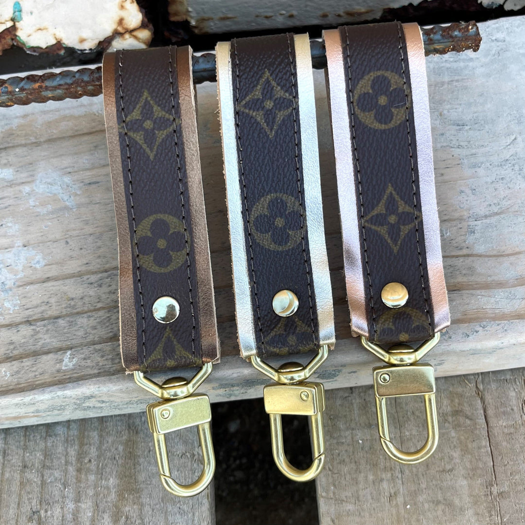 Upcycled LV Key chain AINSLEY METALLICS