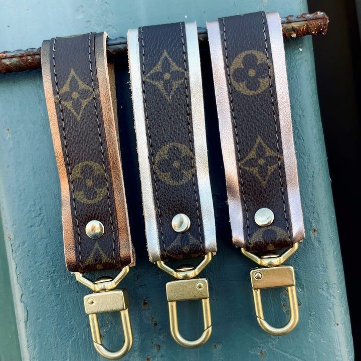 Upcycled LV Key chain AINSLEY METALLICS