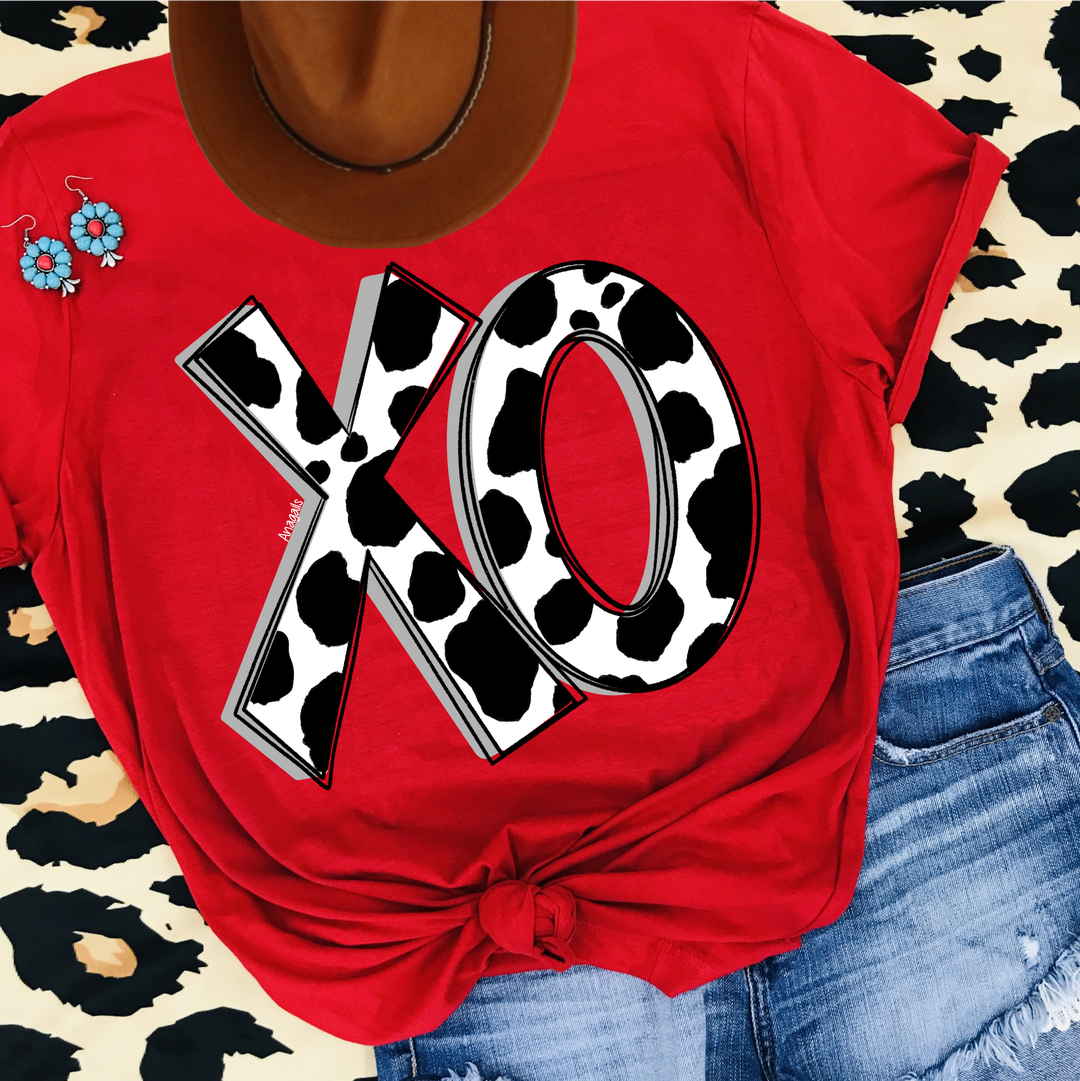 Xo Cow Print