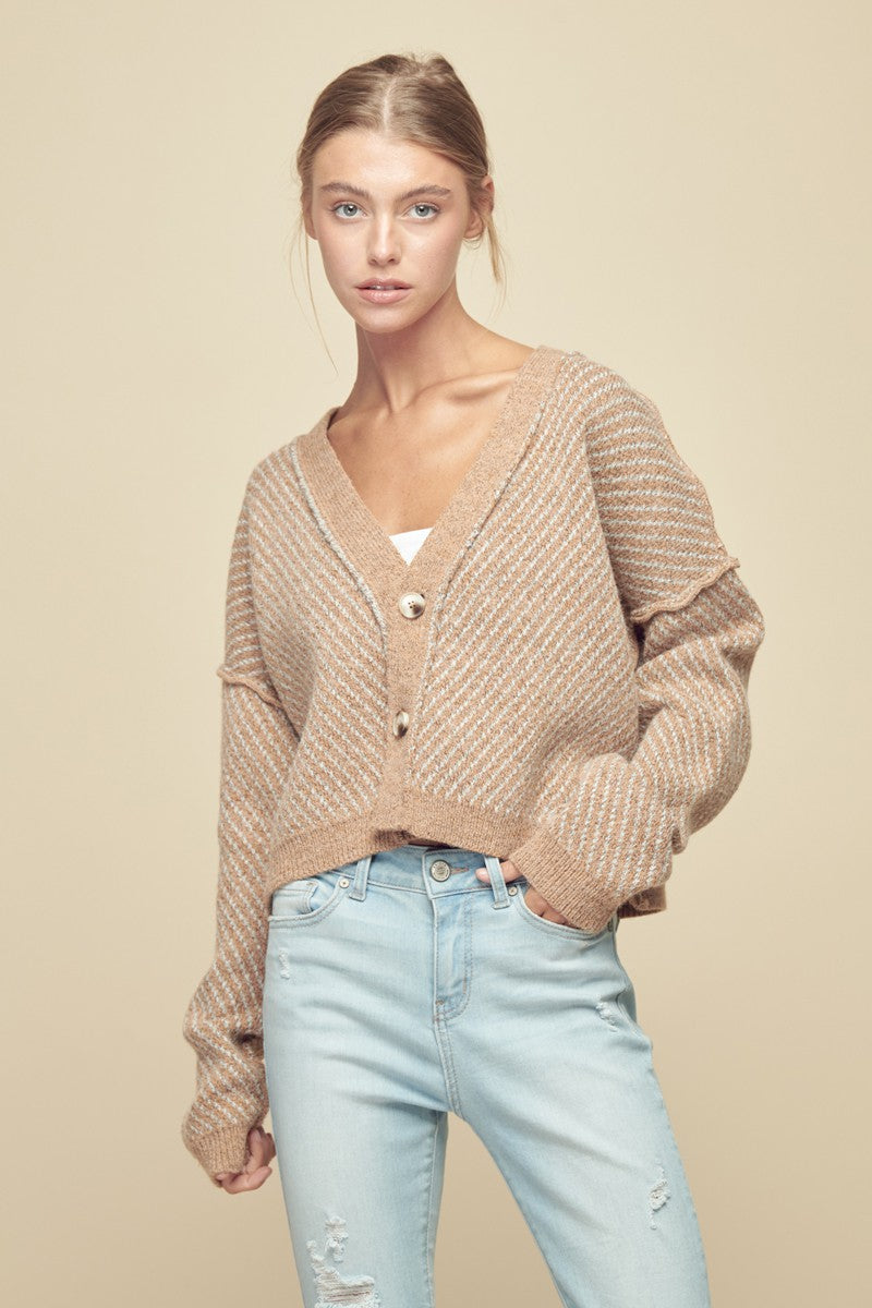 On the Hunt Button relaxed fit cardigan