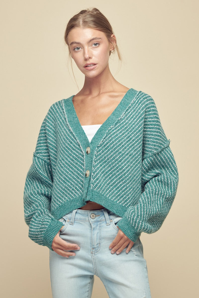 On the Hunt Button relaxed fit cardigan