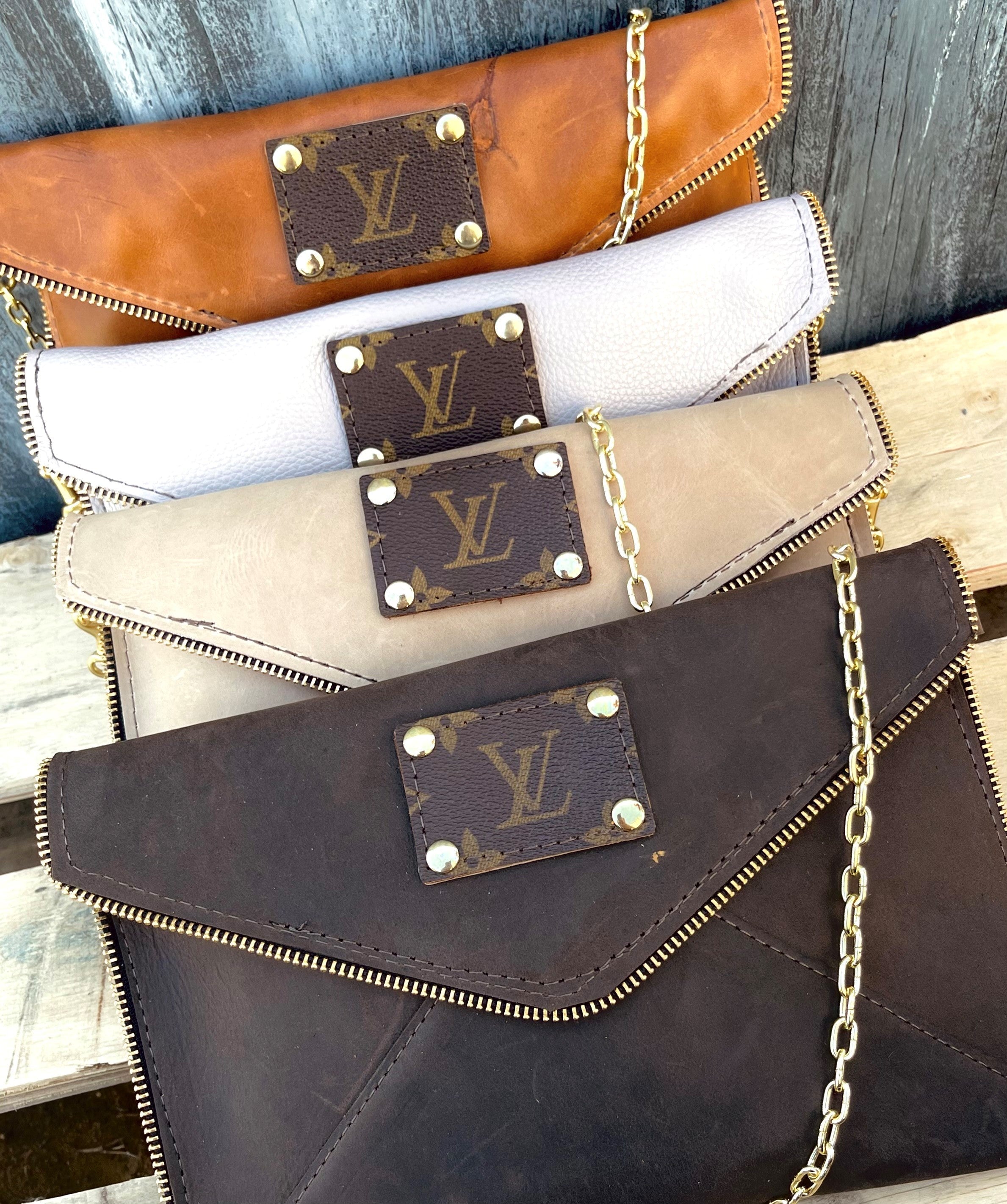 Upcycled LV Genuine Leather Cross Body CLASSIC Beyond Shimmer