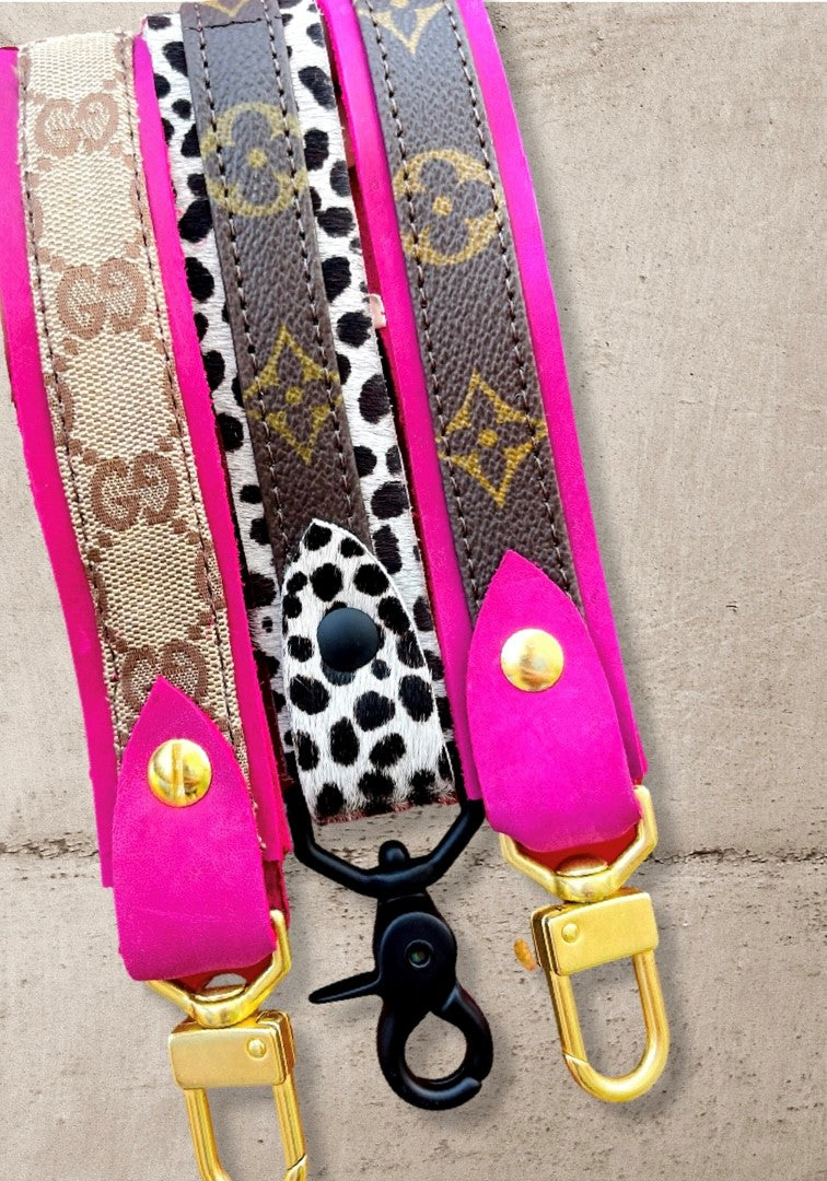 Upcycled Original Strap LV Key chain COLOR POP