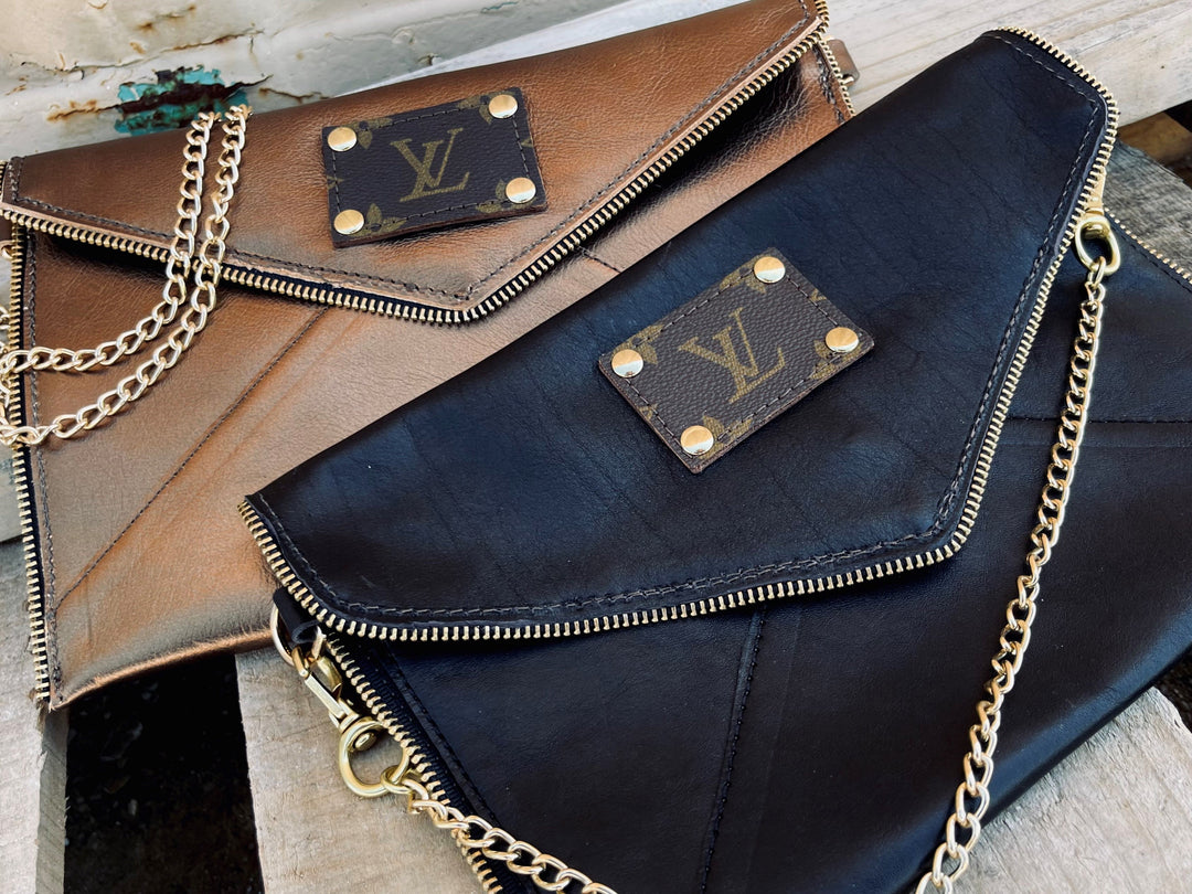 Upcycled LV Genuine Leather Cross Body CLASSIC