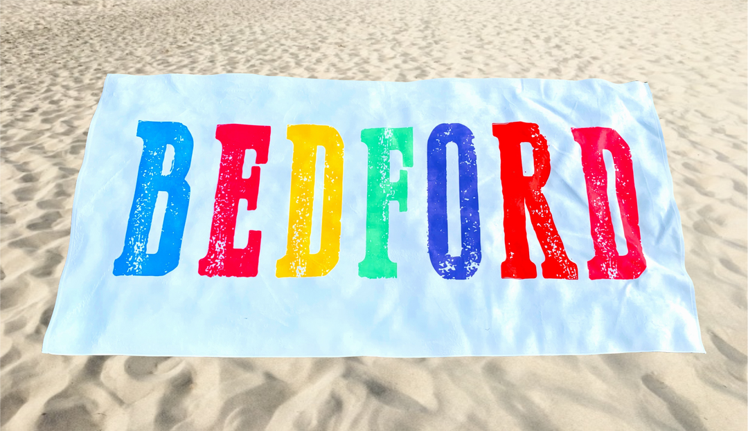 Cream custom beach towel