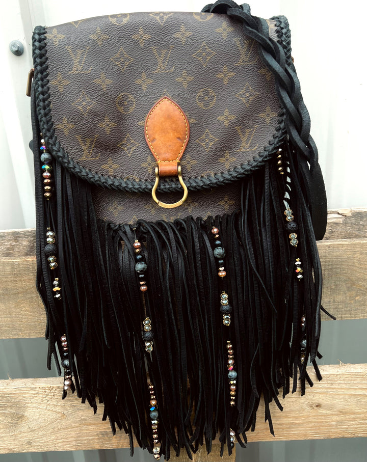 Upcycled LV The Braided Betty Noir