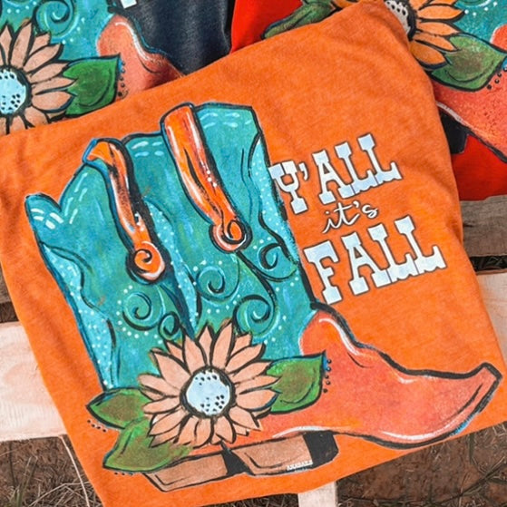 Hand Painted Y’all it’s Fall