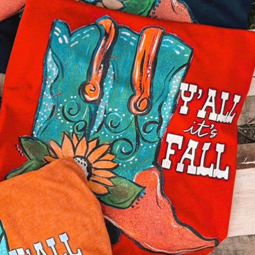 Hand Painted Y’all it’s Fall