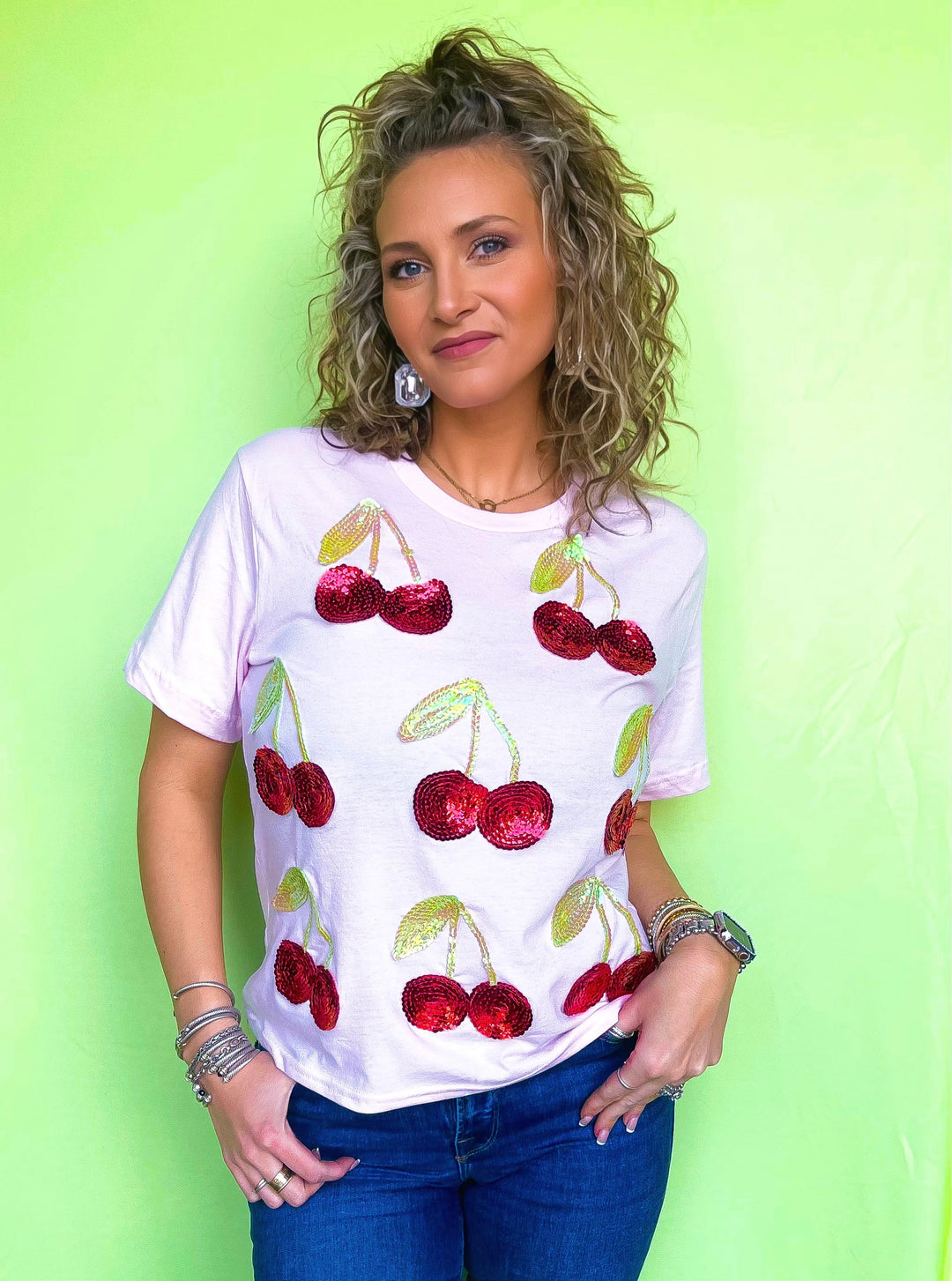 Beyond Shimmer Pink Cherry Tee