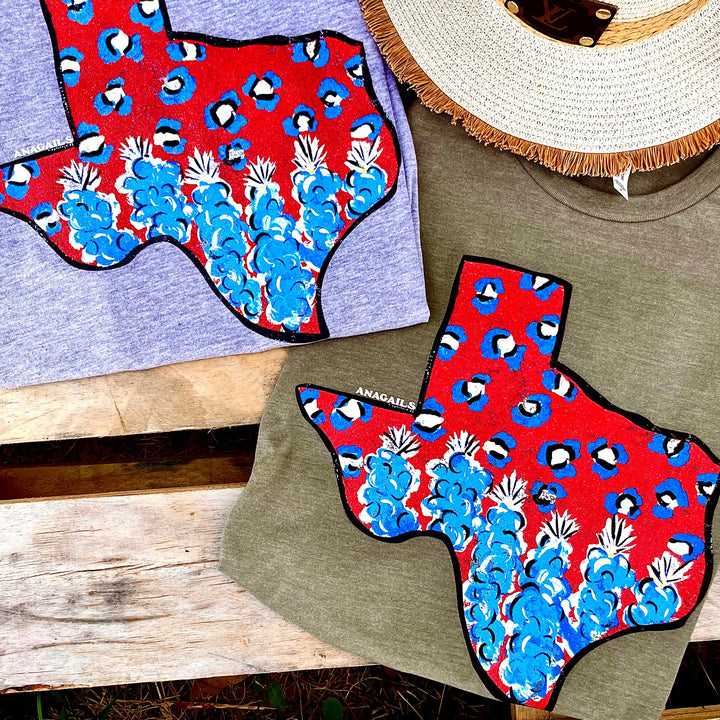 Hand painted Texas Bluebonnets