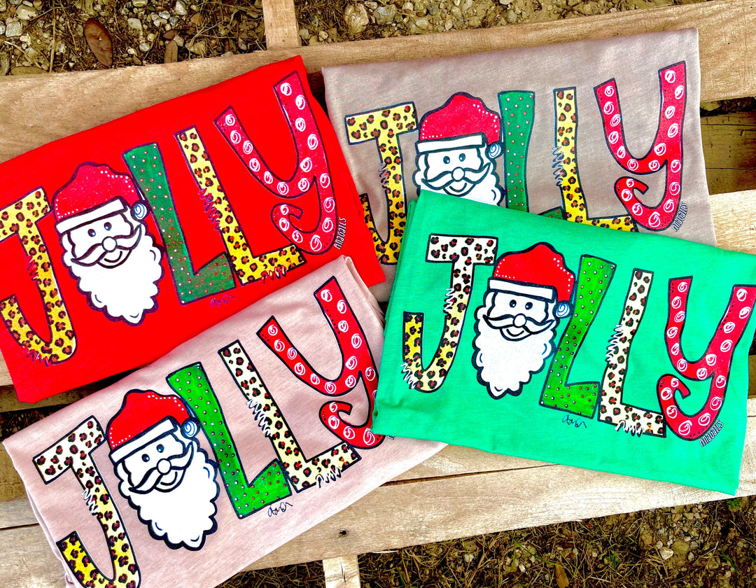 Hand Painted Jolly ole Santa