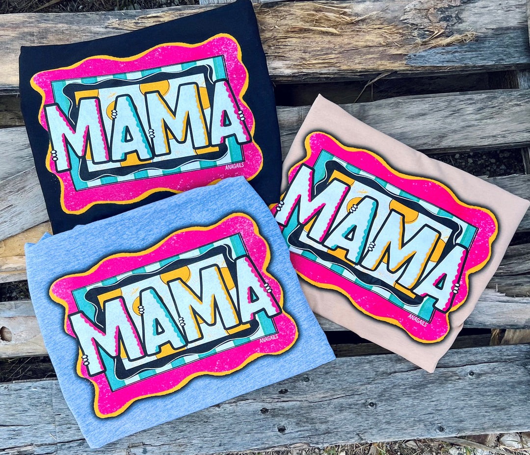 Mama Turquoise, Pink, & Mustard