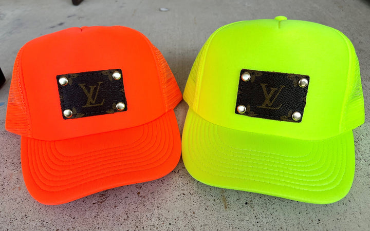 Upcycled Neon Trucker Cap