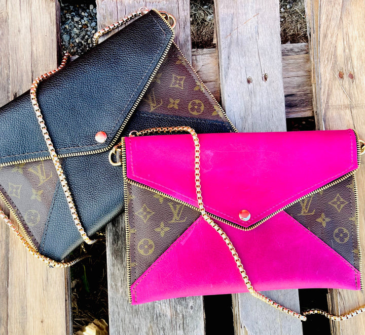 Upcycled LV Genuine Leather CLASSIC LV Accent Cross Body