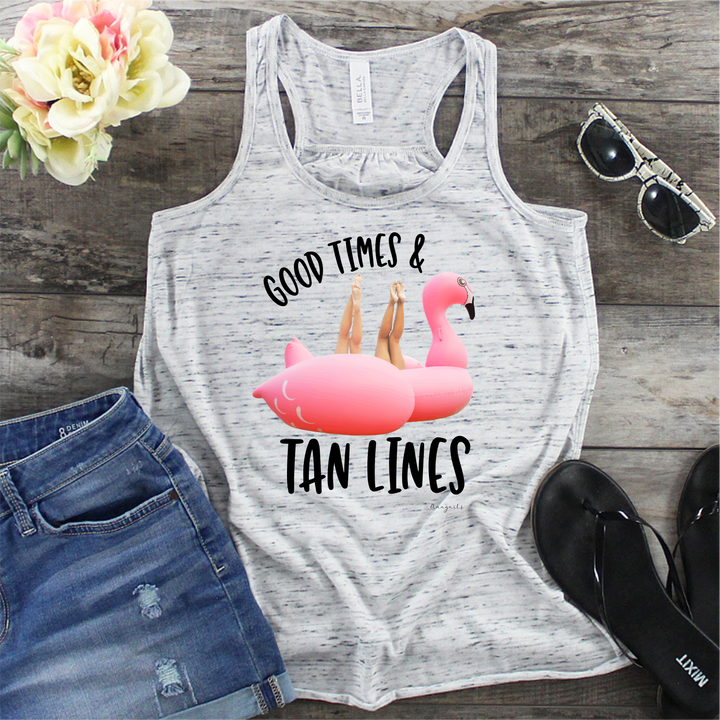 Good times & tan lines tank